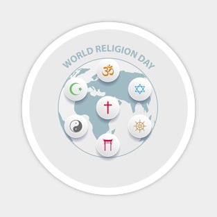 World Religion Day Magnet